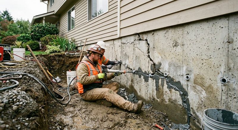 Basement Foundation Repair in Farmington, CT