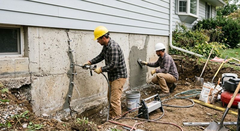Basement Foundation Repair in New Britain, CT