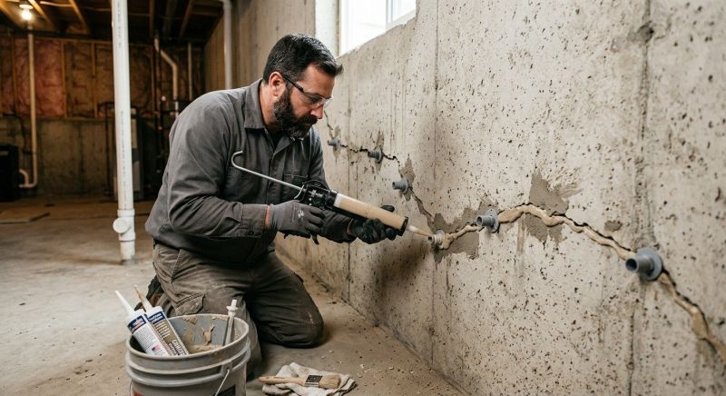 Cracked Foundation Repair in Avon, CT