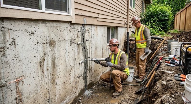 Cracked Foundation Repair in Bethlehem, CT