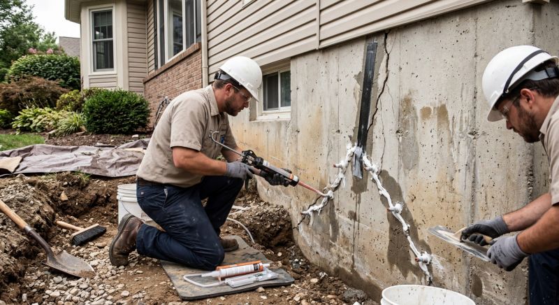 Cracked Foundation Repair in Bloomfield, CT