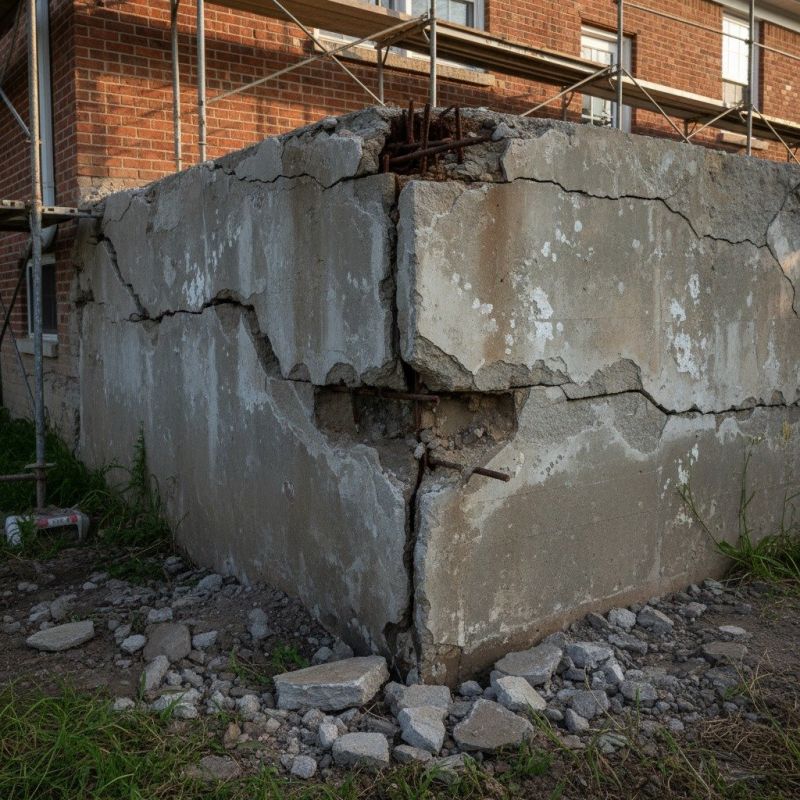 Cracked Foundation Repair in Granby, CT