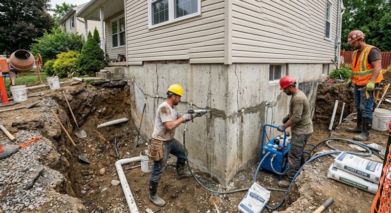 Cracked Foundation Repair in Haddam, CT