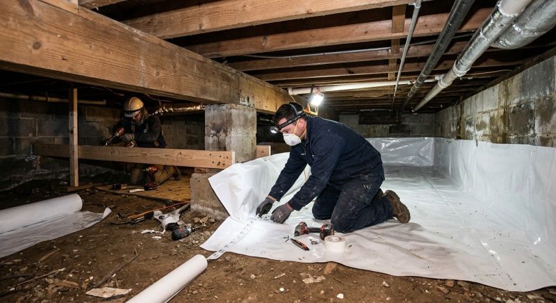 Crawl Space Leveling in Southington, CT