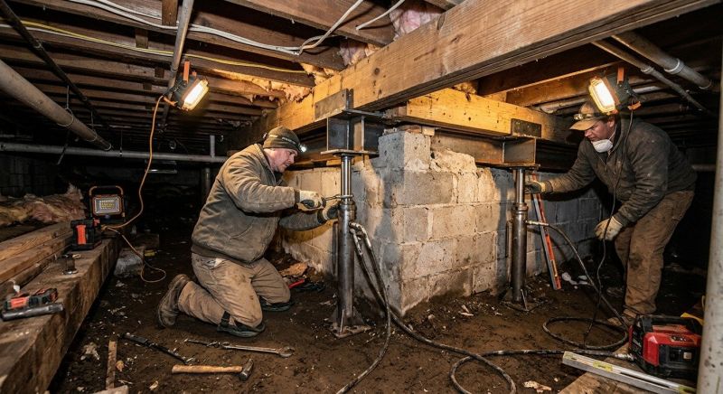 Crawlspace Foundation Repair in Cheshire, CT