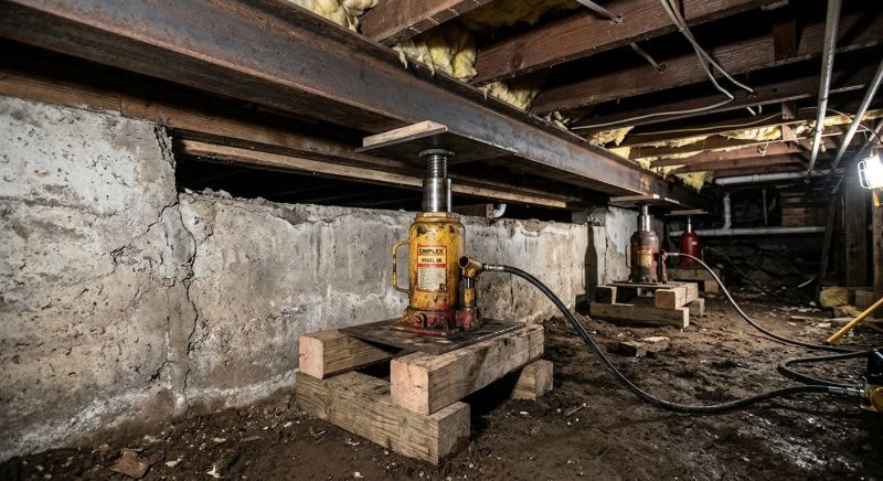Foundation Jacking in Ansonia, CT