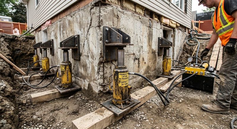 Foundation Jacking in Branford, CT