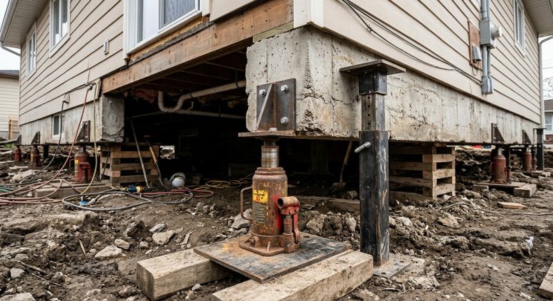 Foundation Jacking in Derby, CT
