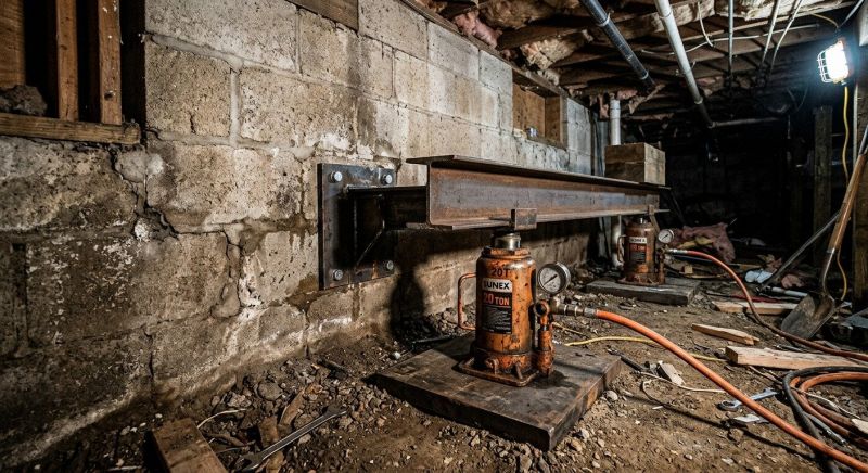 Foundation Jacking in Glastonbury, CT