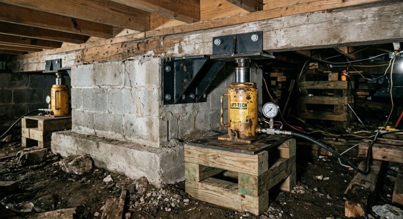 Foundation Jacking in Middletown, CT