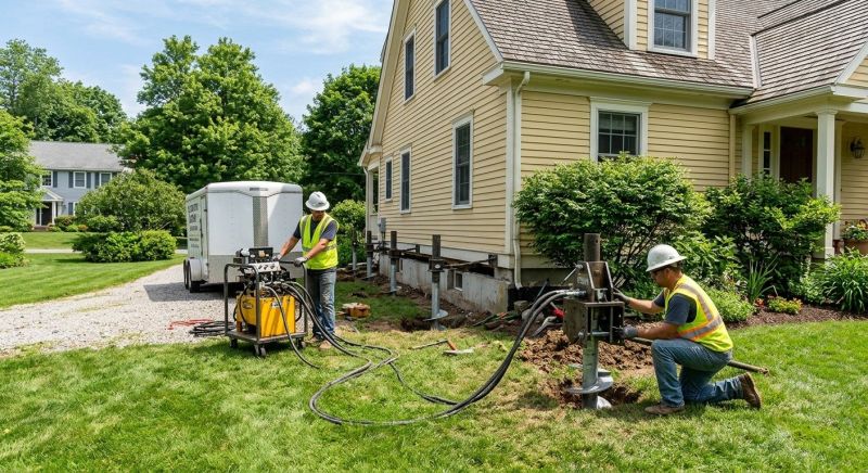 Foundation Lifting in East Granby, CT