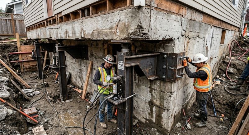 Foundation Lifting in Middlebury, CT