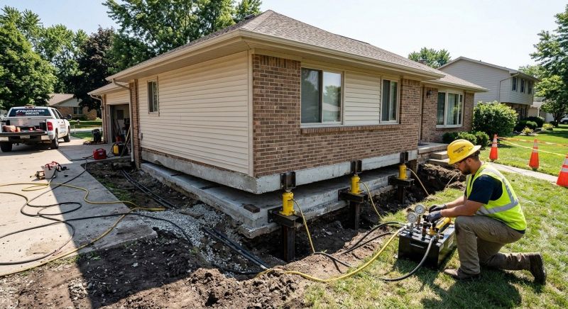 Foundation Lifting in Middletown, CT