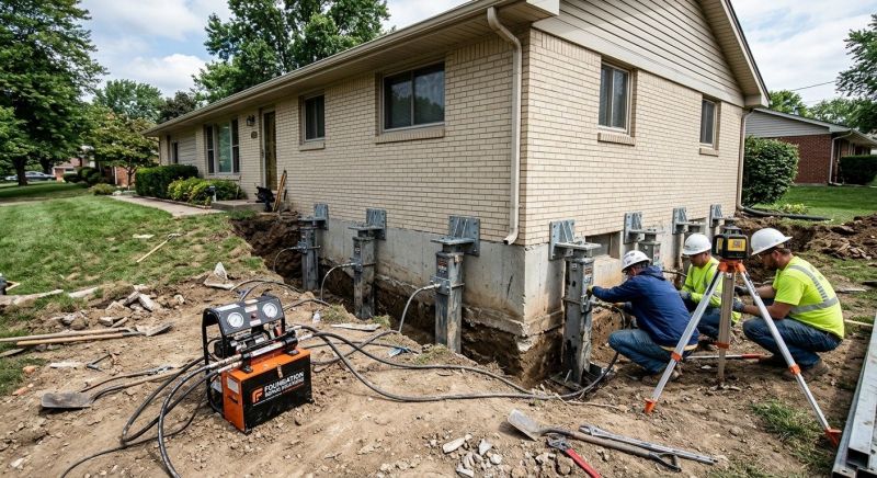 Foundation Pier Leveling in Southington, CT