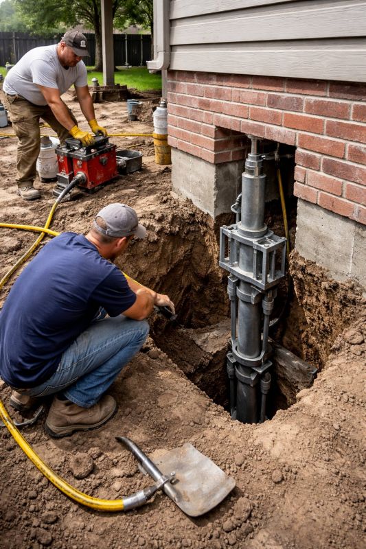 Foundation Pier Repair in Southington, CT
