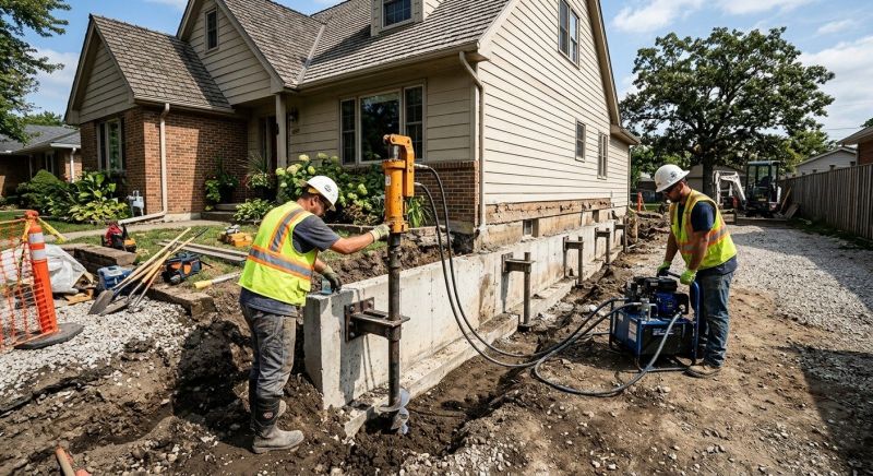 Foundation Stabilizing in Middlebury, CT