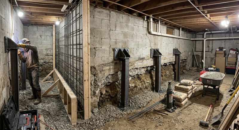 Foundation Strengthening in Southington, CT