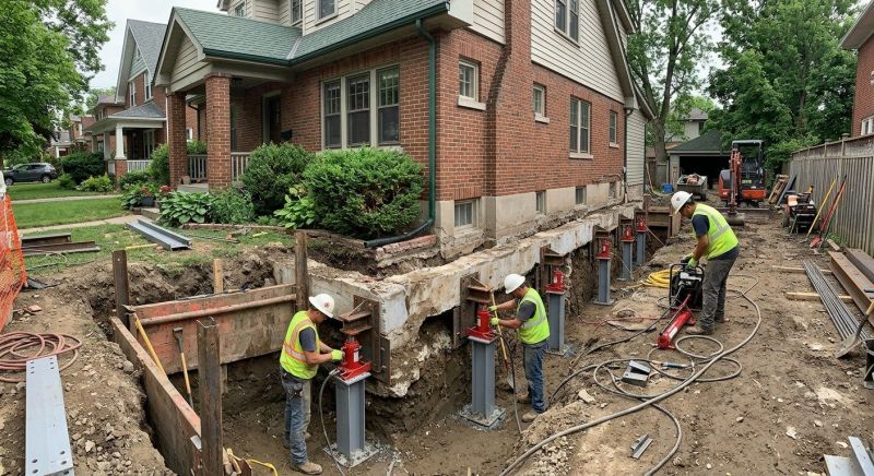 Foundation Underpinning in Southington, CT