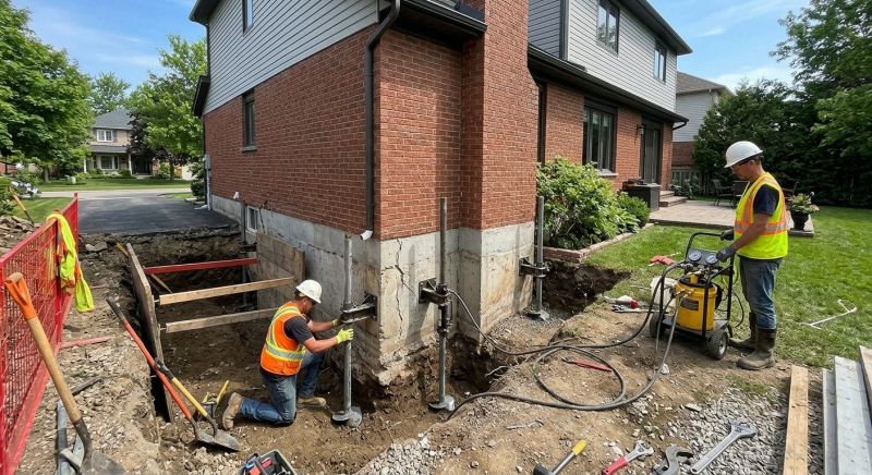 Foundation Underpinning in Southington, CT