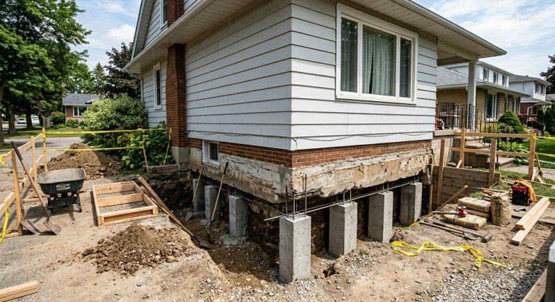 Foundation Underpinning in Southington, CT