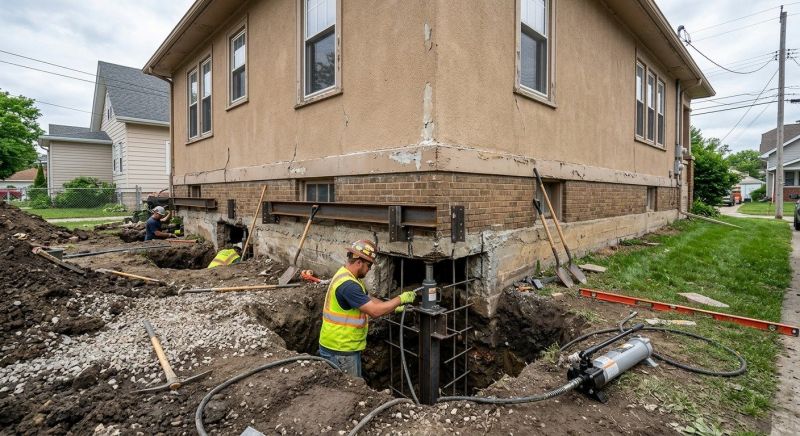Foundation Underpinning in Southington, CT