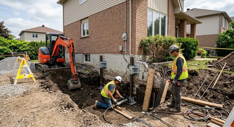 House Foundation Repair in Bloomfield, CT