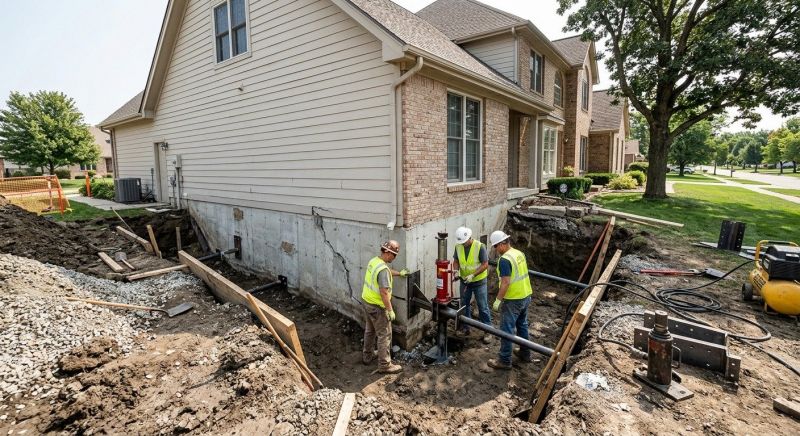 House Foundation Repair in East Hampton, CT