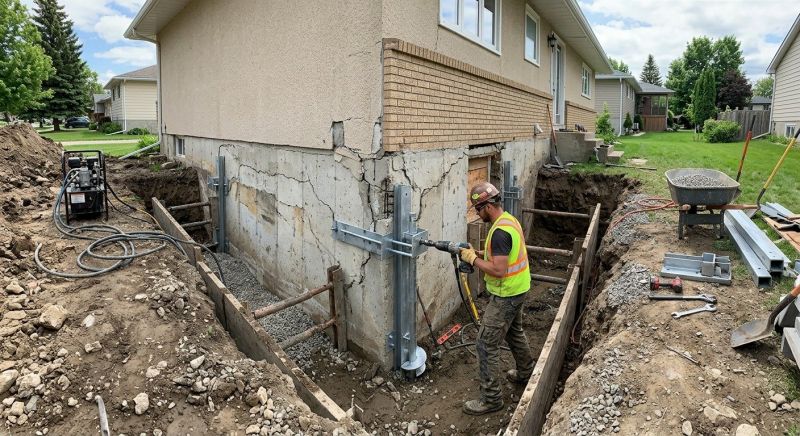 House Foundation Repair in Farmington, CT