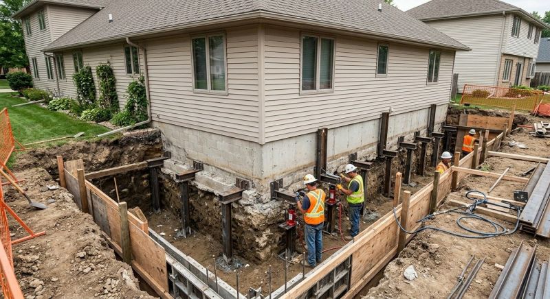 House Underpinning in Southington, CT