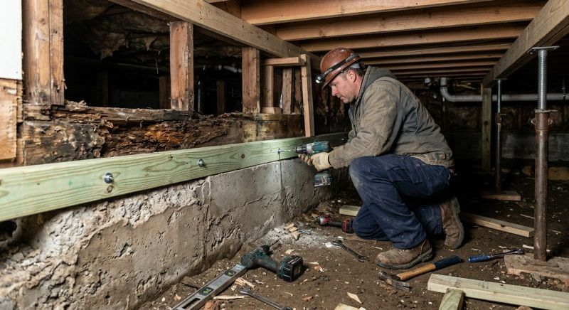 Sinking Foundation Repair in East Hampton, CT