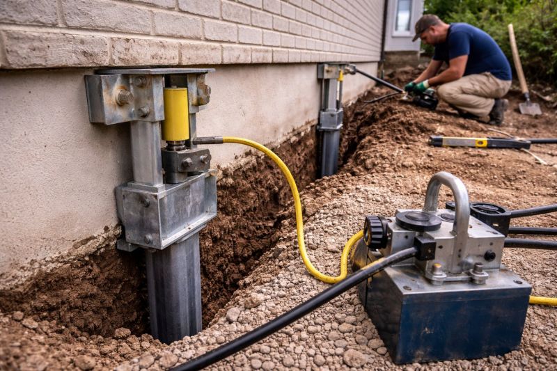 Sinking Foundation Repair in Hartford, CT