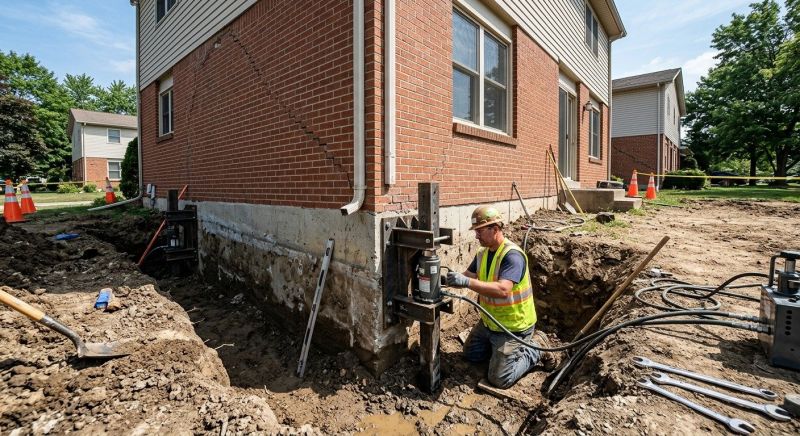 Sinking Foundation Repair in North Haven, CT